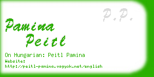 pamina peitl business card